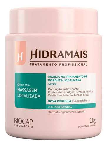 Creme Para Massagem Localizada Phytocafeil Hidramais 1kg