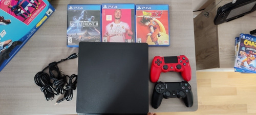 Playstation 4 Slim 1tb, Dos Controles Y 3 Juegos 