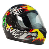 Casco Para Niño Infantil Moto Lobo Certificado Tx-815