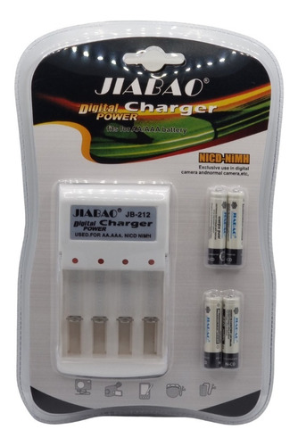 Pilas Recargables Triple A Con Cargador 350mah