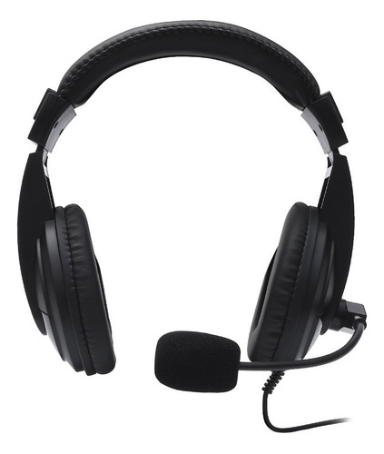 Headset Com Microfone C3tech Voicer Comfort Ph-320bk Usb Cor Preto