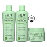 Kit Felps Tratamento Extrato De Bamboo 3x250ml