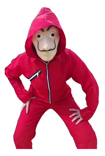 Disfraz De Adulto Disfraz De La Casa De Papel Con Mascara