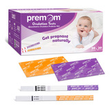 Premom Kit De Prueba De Ovulacin Y Embarazo: 50 Tiras De Ovu