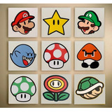 Colección De Cuadros Decorativos Mario Bros