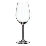 Set 6 Copas Cristal Bohemia Vino Crystalite Colibri 350 Ml Color Blanco