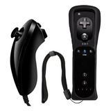 Control Negro+ Nunchuck+ Silicona+ Wii Motion Para Wii Wii U