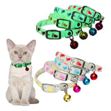 Collar Correa Ajustable Fluorescente Gato Perro Mascotas