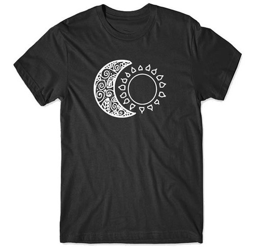 Playera Camiseta Unisex Tendencia Hindu Sol Y Luna Maravilla