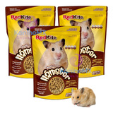 Alimento Comida Para Hamster Gerbo 450g 100% Balanceado 3pz.