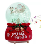 Caja De Música Navideña-bola De Cristal De Papá Noel