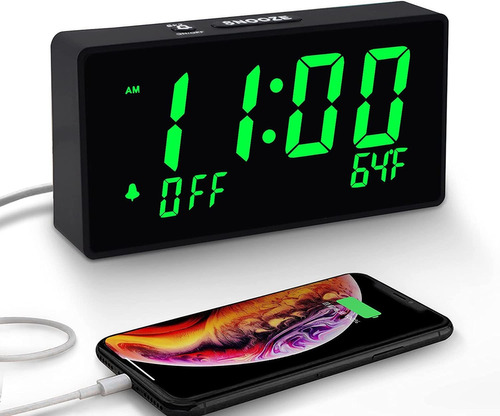 Boctop - Reloj Despertador Digital Para Dormitorio (6 Grande