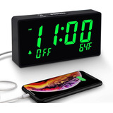 Boctop - Reloj Despertador Digital Para Dormitorio (6 Grande