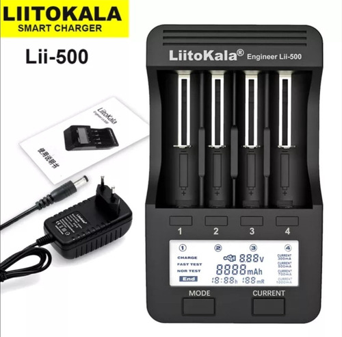 Litokala Lii-500 Carregador Testador Bateria Lítio E Pilhas