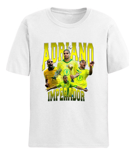 Camisa Camiseta Adriano Imperador Seleção Futebol Brasil