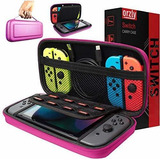 Funda De Transporte Para Nintendo Switch De Eva Color Rosa
