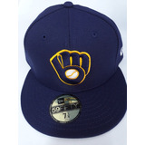 Gorra Cerveceros Milwaukee Azul Marino New Era Original 