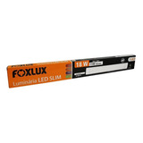 Luminária Foxlux Led Slim 18w 6500k 1000 Lumens Branca 60cm 