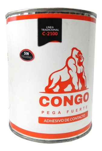 Cemento De Contacto Sin Tolueno Adhesivo Congo X 1 Litro 