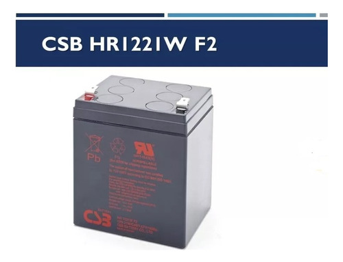 Batería Csb 12v 5ah- Hr1221wf2  Eaton Apc Emerson Ups