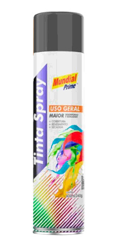 Kit 4 Tinta Spray Sub Gray (cinza) - Mundial Prime