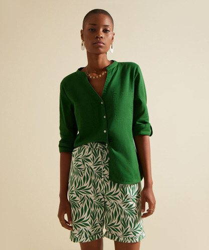Bermuda Mujer Patprimo  Verde Algodón 30100324-76916