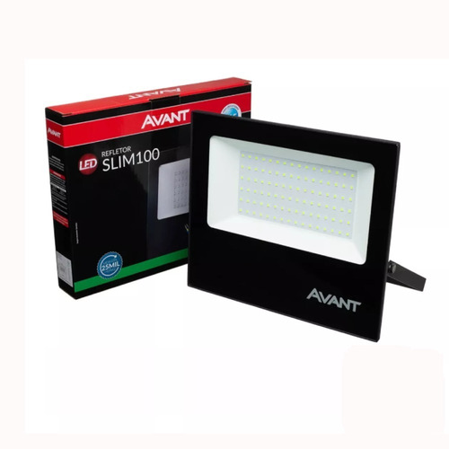 Kit 5 Refletor Led Slim 50w Verde Bivolt Avant