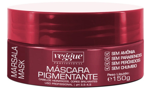 Máscara Mask Collor Marsala Tonalizante 150ml Pronta Entrega