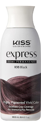 Kiss Express K98 Negro Tinte Semi Permanente 