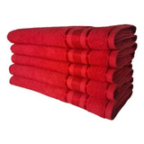 5 Toalhas Plus Size Grossa E Macia 80x180 Vermelho