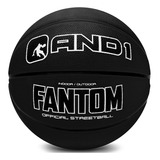 And1 Fantom - Balón De Baloncesto De Goma, Tamaño Oficial. Color Negro