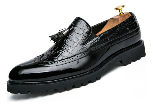 Mocasines Para Hombre, Zapatos De Cuero Oxford Formales