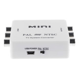 Mini Sistema De Tv Pal / Ntsc Convertir Compuesta Adaptador
