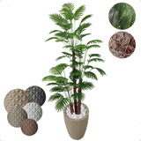 Arvore Coqueiro Grande Planta Artificial Com Vaso Decorativo