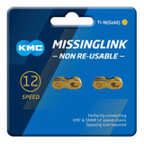 Cierre Rápido Para Cadena 12v Kmc X12 Missinglink Oro