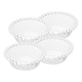 4 Bowls Wolff Pearl De Cristal Incolor