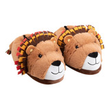 Pantufa Infantil 3d De Leãozinho Antiderrapante 