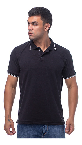 Camisa Gola Polo Masculina Básica Blusa Malha Piquet