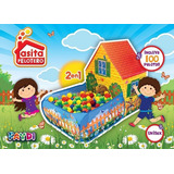 Casita Pelotero Infantil 2 En 1 X 100 Pelotas  Faydi 405-005