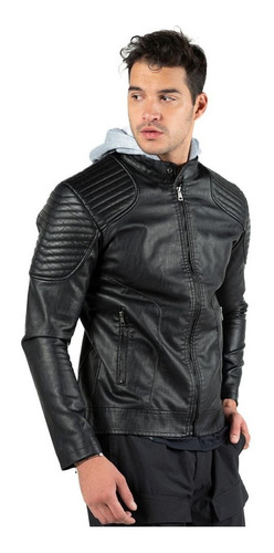 Chamarra De Hombre Vinipiel Moda Biker