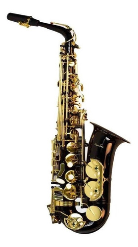 Silvertone Slsx019 Saxofon Alto Eb  Llaves Doradas + Case 