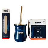 Mate Acero Inoxidable Termico Doble Pared + Bombilla Acero