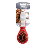 Cepillo Cerdas Hagen Le Salon Small Para Perros Gatos Pets Color Rojo Gris