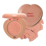 Heart Cookie Blusher Br401 Toffee Tono Del Maquillaje Coral