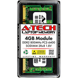 Memoria Crucial A-tech 4 Gb Ct51264ac800 Ddr2 Sodimm 200 Pin