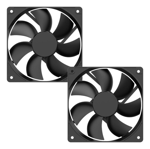 Kit 2 Cooler Fan Ventoinha Gamer 120mm Silencioso 1200rpm