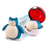 Figura Pokemon - Snorlax Con Pokebola