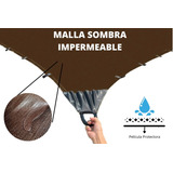 Malla Sombra Impermeable 2x3 Reforzada Contra Agua Lona 