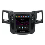 Radio Android Tipo Tesla Vertical Toyota Fortuner Hilux 