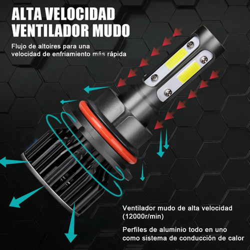 Kit De Faros Led H13 De Alta Y Baja Intensidad, Blanco 6000k